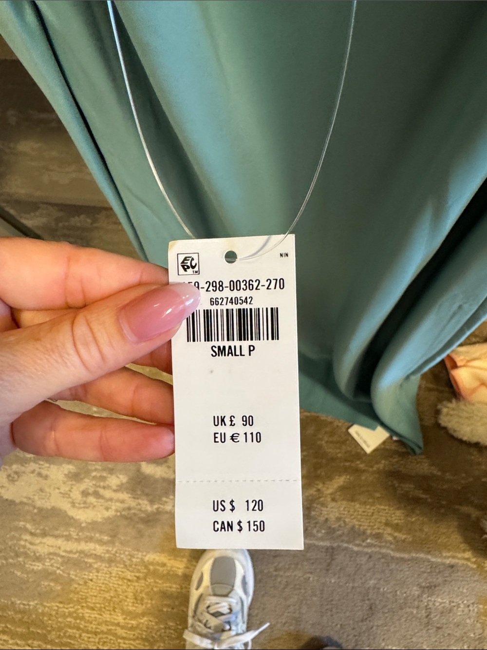 Abercrombie & Fitch Light Blue Two-Tone Maxi Slip Dress - Picture 4 of 7
